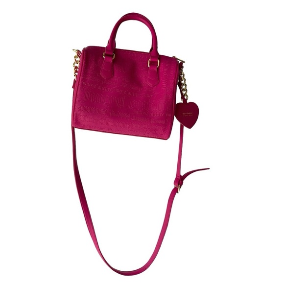 Juicy Couture Speedy bag Hot Pink Crossbody Bag Purse Shoulder Handbag Y2k - Picture 6 of 9